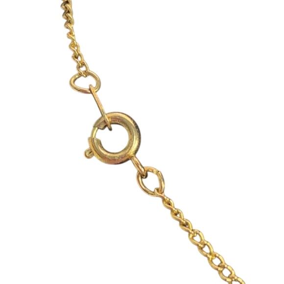 Vintage Ronte of Beverly Hills Filigree Pendant w Simulated Pearl 18" Necklace - Picture 6 of 6